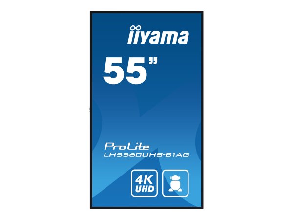 Iiyama LH5560UHS-B1AG - Pannello A digitale - 139,7 cm (55") - LED - 3840 x 2160 Pixel - Wi-Fi - 24/