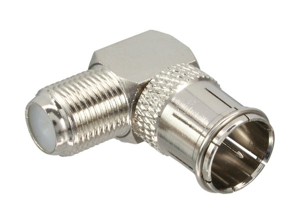 InLine Adattatore a gomito da spina F-Quick (SAT) a presa F (SAT)