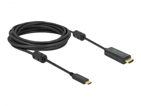 Delock USB Type-C attivo a cavo per HDMI (DP Alt Mode) 4K 60 Hz da 5 m - 5 m - USB tipo-C - HDMI - M