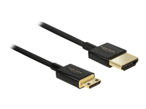 Delock HDMI Kabel Ethernet A -> mini C St/St - Cavo - Digitale/display/video