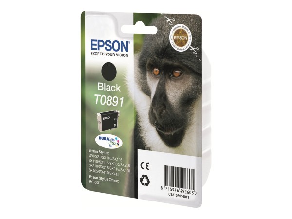 Epson DURABrite Ultra Ink T 089 Tintenpatrone schwarz 0891 - Originale - Cartuccia di inchiostro