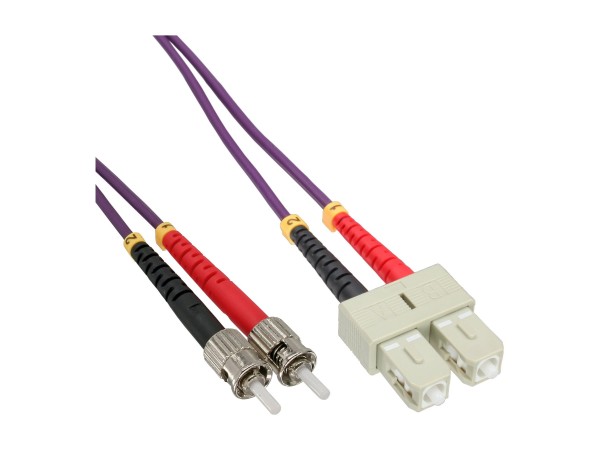 InLine Cavo Duplex - SC/ST 50/125µm - Fibra Ottica OM4 - 10m