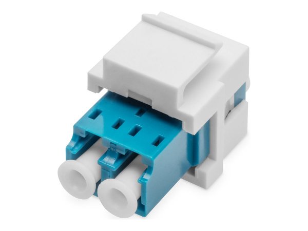 DIGITUS LWL Kupplung LC->LC Singlemode Duplex Keystone-Modul