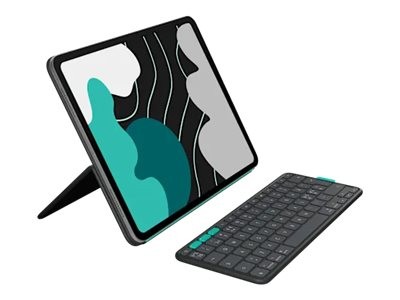 Logitech Flip Folio Graphite Pan - Tastiera - QWERTY