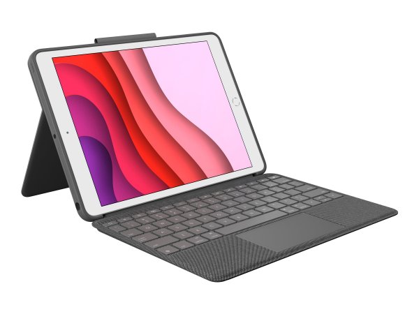 Logitech Combo Touch for iPad 7th generation - graphite - UK - Tastiera - QWERTY