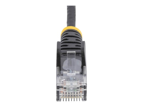 StarTech.com Cat6 Cable - Slim Patch Cord - Black - Snagless RJ45 Connectors - Cavo - Rete