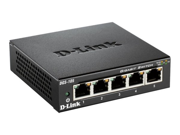 D-Link DGS-105 - Non gestito - L2 - Gigabit Ethernet (10/100/1000) - Full duplex