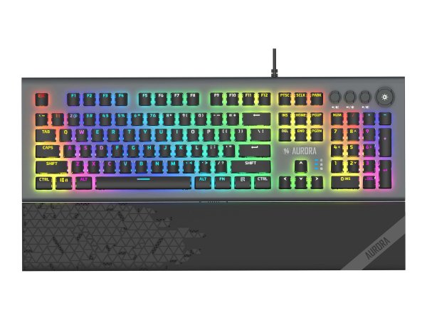 iBOX Aurora K-5 Tastatur USB QWERTY Englisch Schwarz IKGMK5 - Tastiera - QWERTY