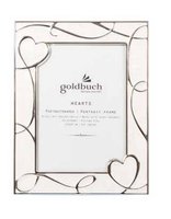 Goldbuch Hearts - Metallo - Beige - Bianco - Cornice per foto singola - Tavolo - 10 x 15 cm - Rettan