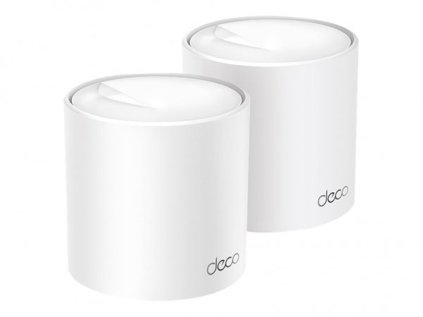 TP-LINK Deco X50 (2-pack) - Bianco - Interno - CE: <20 dBm (2.4 GHz) <23 dBm (5 GHz) FCC: <30 dBm (2
