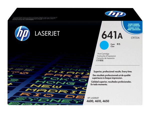HP 641A Cyan Original LaserJet Toner Cartridge - 8000 pagine - Ciano - 1 pz