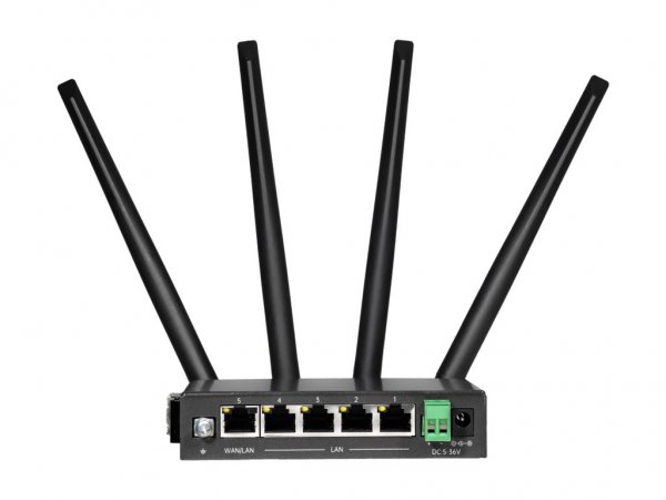Edimax WL-Router D4G-7459AC Industr. DIN Rail 4G LTE AC1200 - Router - WLAN