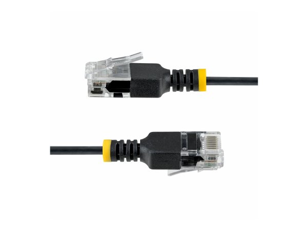 StarTech.com Black Ultra Slim CAT6a Cable - Cavo - Rete