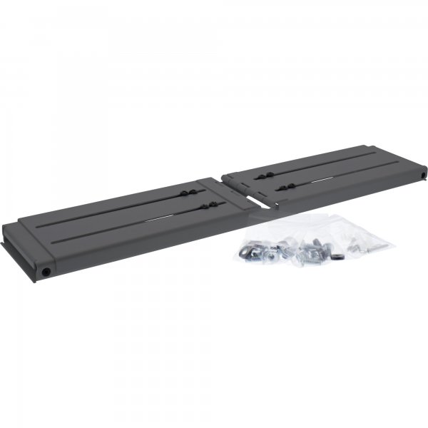 InLine Supporto rack 19" per montaggio a parete - 2U - profondità 24-40cm - nero