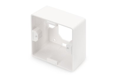 DIGITUS Telaio per scatola di derivazione vuota Keystone 80x80 mm - tipo tedesco - Bianco