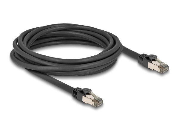 Delock Cavo di rete RJ45 Cat.6A U/FTP ultra-flessibile con rivestimento interno in metallo 5 m nero