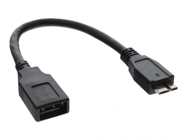 InLine USB 3.2 Gen.1 OTG Adattatore Micro USB B maschio / A femmina - cavo 0,15m
