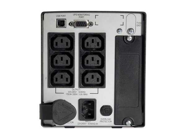 APC Smart UPS - 0,75 kVA - 500 W - 50/60 Hz - 340 J - IEC 60320 - 4,8 min