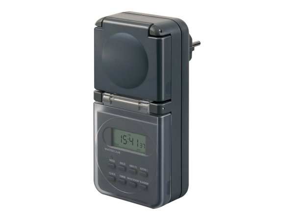 Brennenstuhl 1506706 - Timer settimanale - Grigio - Digitale - LCD - Pulsanti - IP44