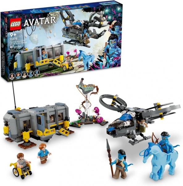 LEGO Avatar 75573 Montagne fluttuanti: Sito 26 e Samson RDA con Elicottero Giocattolo