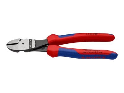 KNIPEX 74 02 200 - Pinze diagonali - 4,2 mm - Acciaio al cromo vanadio - Plastica - Blu - Rosso - 20