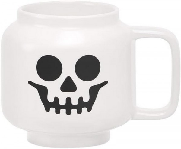 LEGO Tazza in Ceramica Scheletro Bianco – Gadget, Regalo Fan, Collezione, Ufficio, Collezionisti