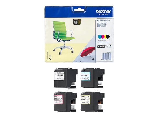 Brother LC229XLVALBPDR - Nero - Ciano - Magenta - Giallo - 4 pz - 2400 pagine - 1200 pagine - Confez