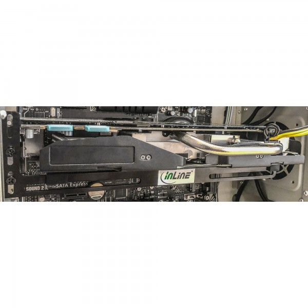 InLine Supporto per scheda grafica - montaggio su staffa slot PCI - nero