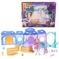 Spin Master Unicorn Academy - Stall Spielset inkl. Brunnen mit Licht- und