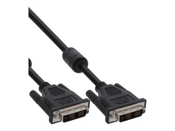 InLine Cavo DVI-D 24+1 maschio / maschio - 5m - Dual Link - 2x ferrite