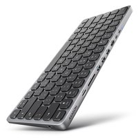 AXAGON HMC-KB keyboard USB-C 5Gbps with hub Micro SD/SD 3x USB-A HDMI 4K/60Hz PD 100W - Tastiera - U