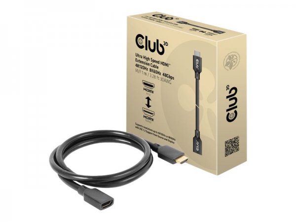 Club 3D CAC-1322 - 1 m - HDMI tipo A (Standard) - HDMI tipo A (Standard) - Compatibilità 3D - 48 Gbi