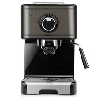 Black & Decker BXCO1200E - Macchina per espresso - 1,2 L - Caffè macinato - 1200 W - Argento