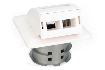 DIGITUS FTTH Glasfaser Unterputz-Wandanschlussdose für SC/LC-Adapter Unterputz - Adattatore - Fibra