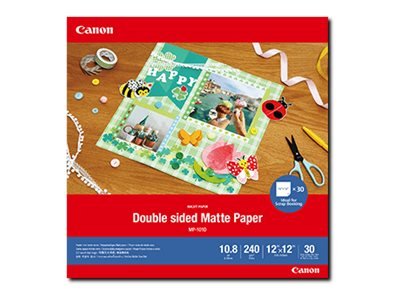 Canon Carta Matte fronte-retro MP-101D - 12" x 12" - 30 fogli - Opaco - 240 g/m² - Ad inchiostro - 1