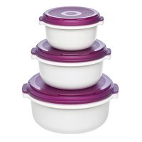 EMSA 508455 - Set - Rotondo - Blackberry - Bianco - Polipropilene (PP) - 3 pz