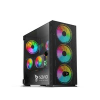 Savio SAVGC-RAPTORX1 - Midi Tower - PC - Nero - ATX - EATX - ITX - Mini-ATX - Rete - SPCC - Vetro te