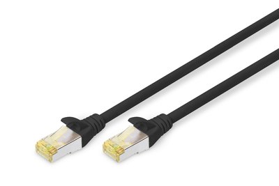 DIGITUS Cavo patch CAT 6A S/FTP - 2 m - Cat6a - S/FTP (S-STP) - RJ-45 - RJ-45 - Nero