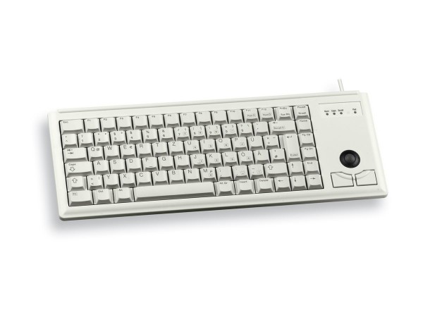 Cherry Slim Line COMPACT-KEYBOARD G84-4400 - Tastiera - 84 tasti AZERTY - Grigio