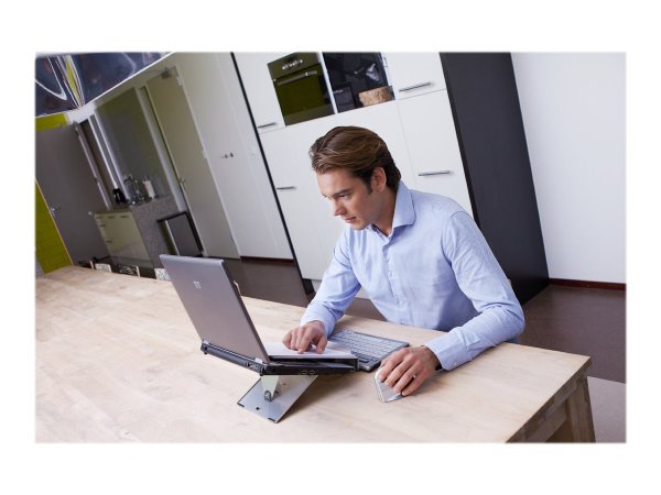 Bakker Ergo-Q 260 - Supporto per computer portatile - Grigio - Alluminio - 25,4 cm (10") - 40,6 cm (