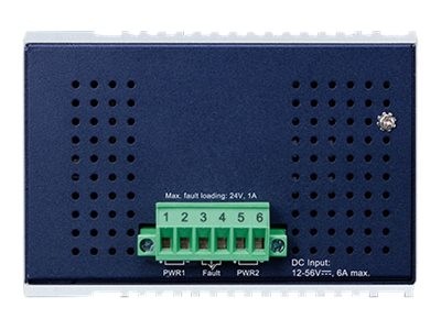 Planet Industrial GE 802.3at PoE+ 2 1000X SFP+12V - Interruttore - 0,1 Gbps