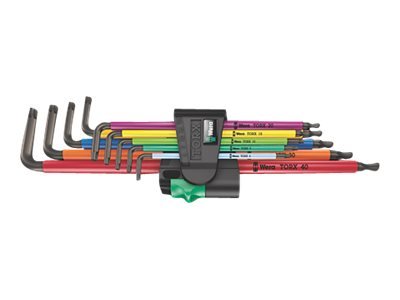 Wera 967/9 TX XL - Set di chiavi esagonali a L - Metrico - 9 pz - Plastica - 8,9,10 mm - 9 cm