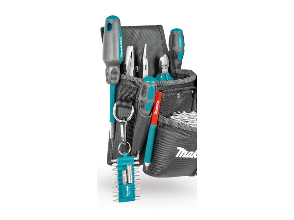 Makita E-15198 - Borsa portautensili - Pelle - Poliestere - Nero - Grigio - Colore foglia di tè - 14