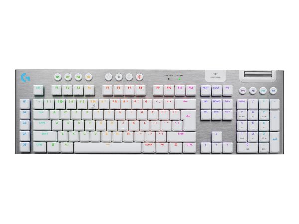 Logitech G G915 X Lightspeed, Verkabelt & Kabellos, USB+ RF Wireless+ Bluetooth, Mechanischer Switch
