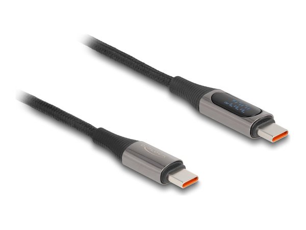 Delock USB 2.0 Kabel Type-C Stecker zu PD 3.0 100 W mit Leistungsanzeige 2 - Cavo - Digitale/dati