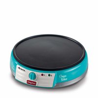 Ariete 202 Crepes Maker Party Time - Piastra per Crepes antiaderente - 2 spatole in legno - ricettar