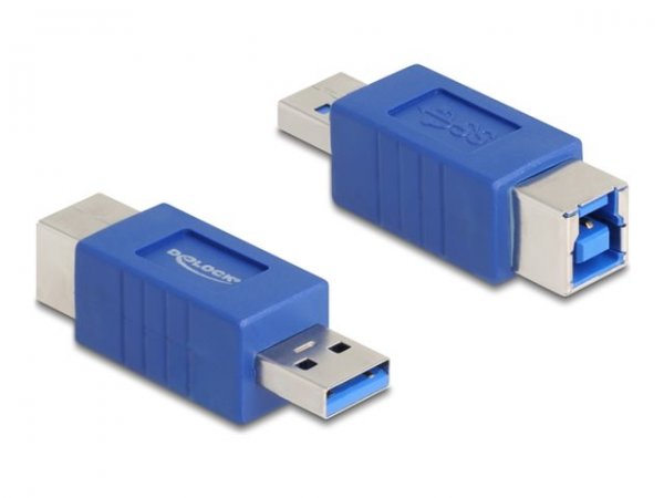 Delock Adapter 5Gbps USB Typ-A - Typ B Buchse gekreuzt - Adattatore - Digitale/dati