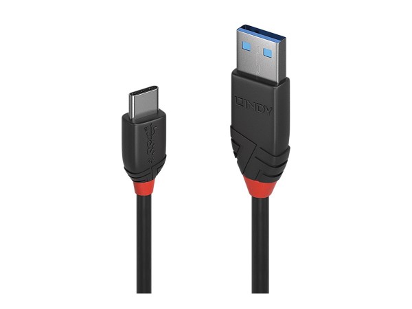 Lindy 36917 - 1,5 m - USB A - USB C - USB 3.2 Gen 1 (3.1 Gen 1) - 10 Gbit/s - Nero