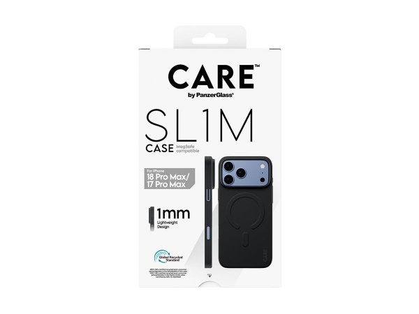 PanzerGlass CARE by SL1M Case Black w. MagSafe iPhone 18 Pro Max| 17