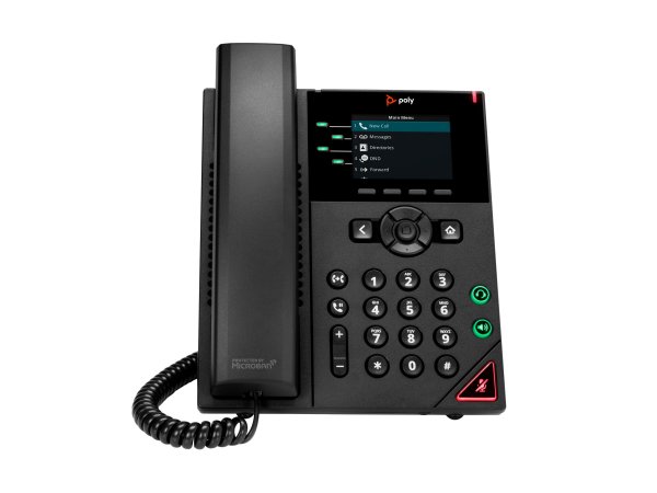 Poly VVX 250 - IP Phone - Nero - Cornetta cablata - 4 linee - LED - 7,11 cm (2.8")